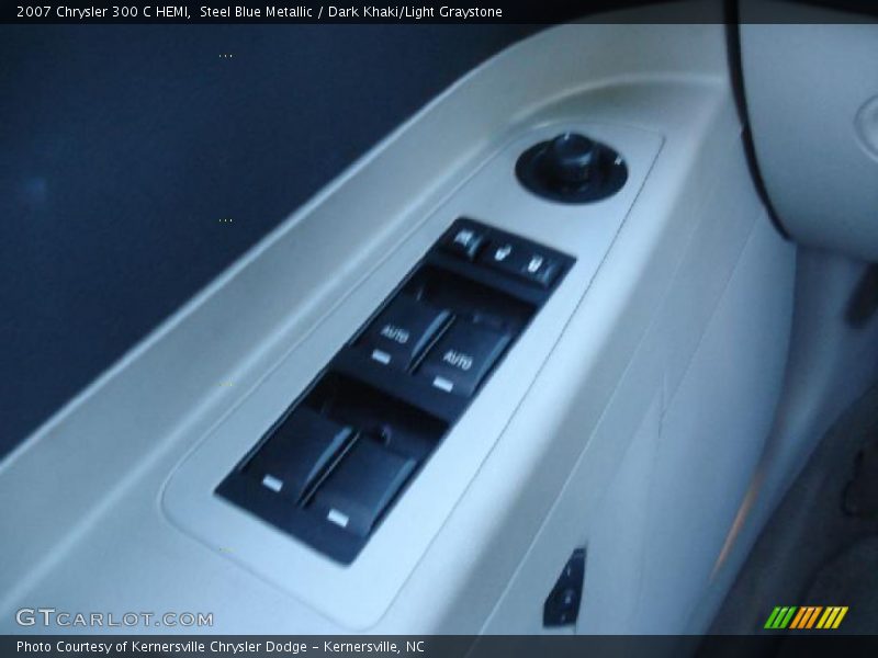 Steel Blue Metallic / Dark Khaki/Light Graystone 2007 Chrysler 300 C HEMI