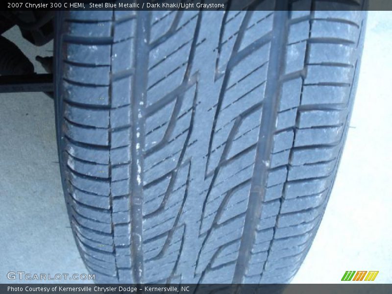 Steel Blue Metallic / Dark Khaki/Light Graystone 2007 Chrysler 300 C HEMI