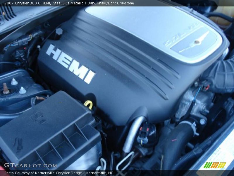 Steel Blue Metallic / Dark Khaki/Light Graystone 2007 Chrysler 300 C HEMI