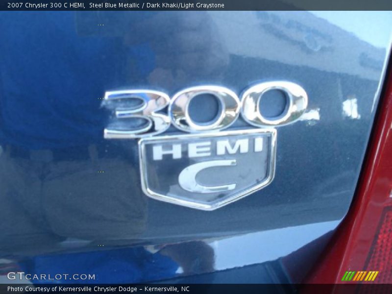 Steel Blue Metallic / Dark Khaki/Light Graystone 2007 Chrysler 300 C HEMI