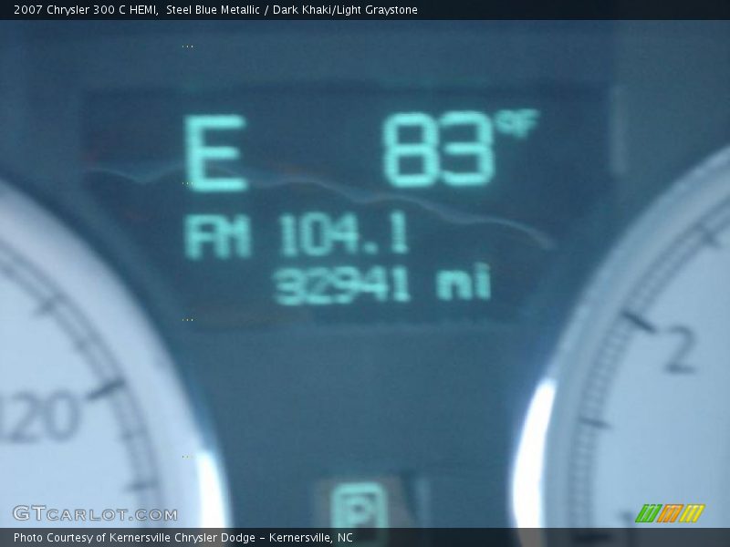 Steel Blue Metallic / Dark Khaki/Light Graystone 2007 Chrysler 300 C HEMI