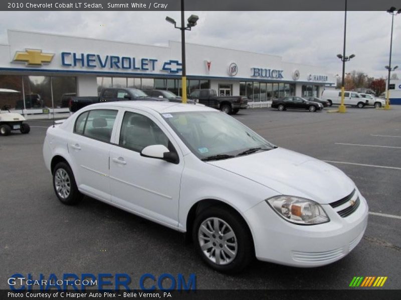 Summit White / Gray 2010 Chevrolet Cobalt LT Sedan