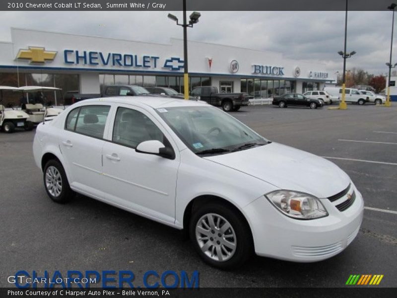 Summit White / Gray 2010 Chevrolet Cobalt LT Sedan