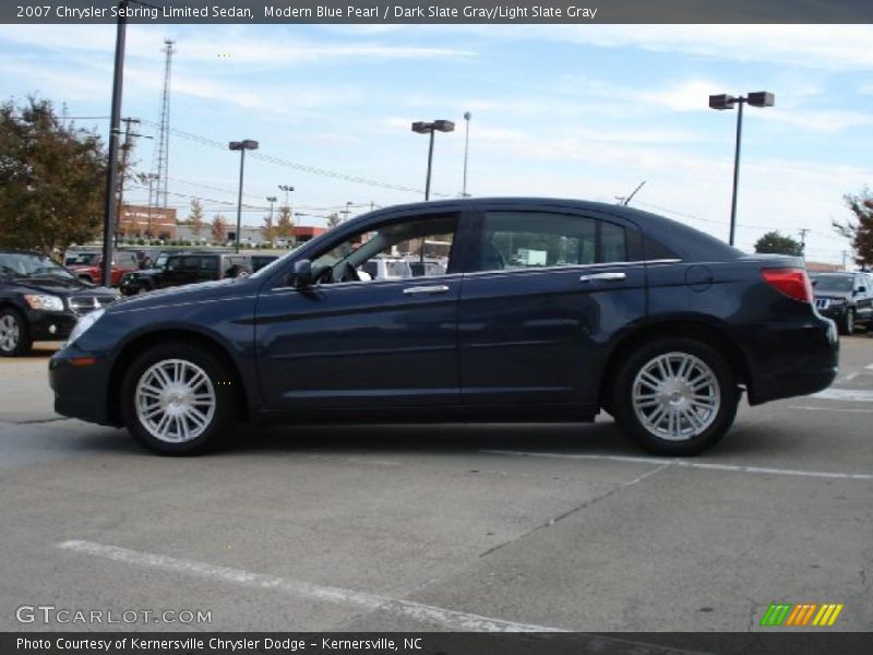 Modern Blue Pearl / Dark Slate Gray/Light Slate Gray 2007 Chrysler Sebring Limited Sedan