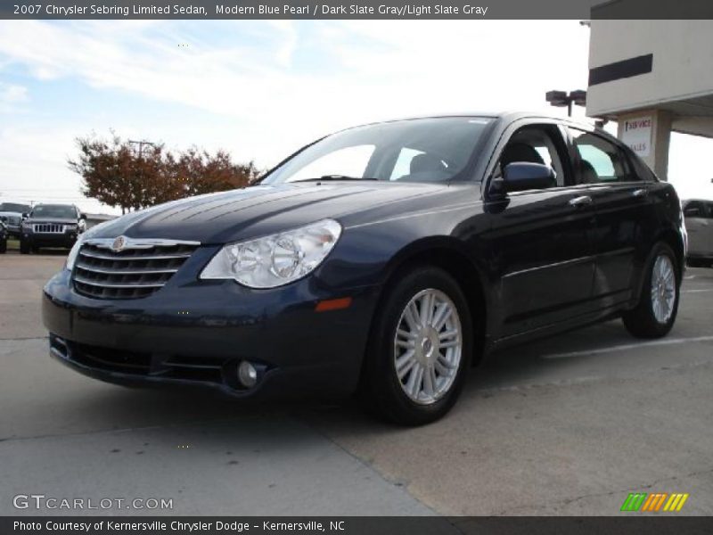 Modern Blue Pearl / Dark Slate Gray/Light Slate Gray 2007 Chrysler Sebring Limited Sedan
