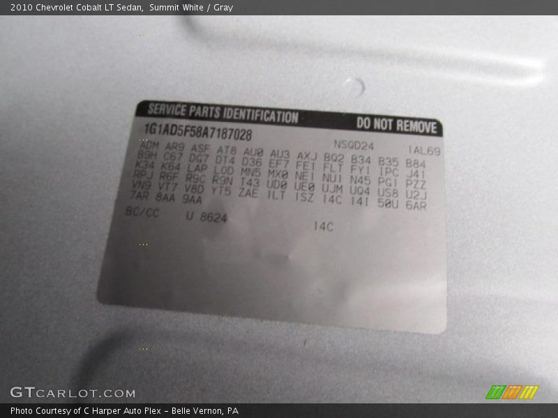 Summit White / Gray 2010 Chevrolet Cobalt LT Sedan