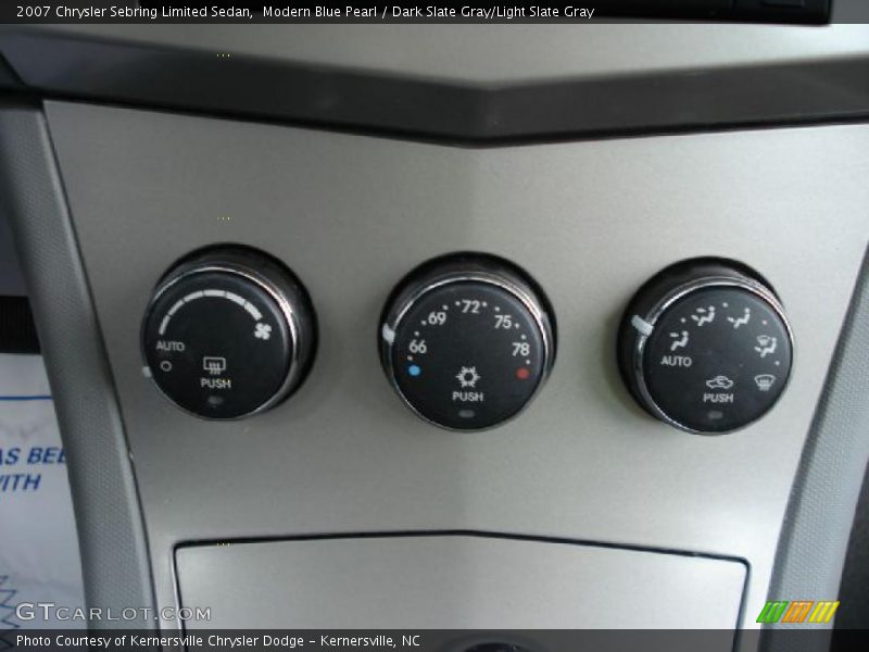 Controls of 2007 Sebring Limited Sedan