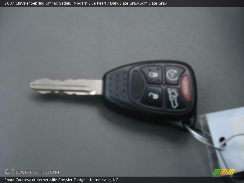 Modern Blue Pearl / Dark Slate Gray/Light Slate Gray 2007 Chrysler Sebring Limited Sedan