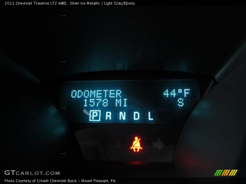 Silver Ice Metallic / Light Gray/Ebony 2011 Chevrolet Traverse LTZ AWD