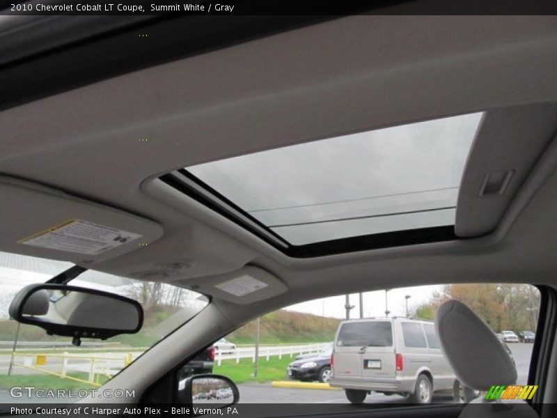 Sunroof of 2010 Cobalt LT Coupe