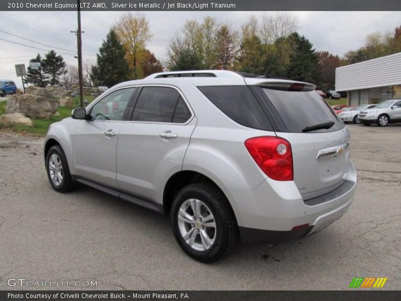 Silver Ice Metallic / Jet Black/Light Titanium 2010 Chevrolet Equinox LTZ AWD