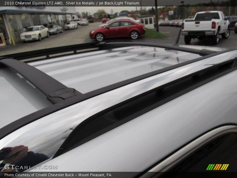 Silver Ice Metallic / Jet Black/Light Titanium 2010 Chevrolet Equinox LTZ AWD