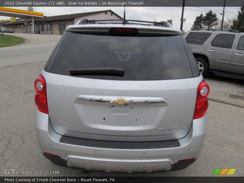 Silver Ice Metallic / Jet Black/Light Titanium 2010 Chevrolet Equinox LTZ AWD