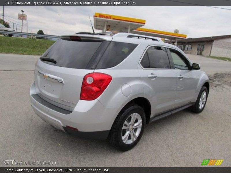 Silver Ice Metallic / Jet Black/Light Titanium 2010 Chevrolet Equinox LTZ AWD