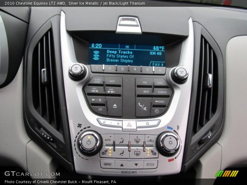 Controls of 2010 Equinox LTZ AWD