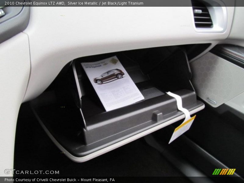 Silver Ice Metallic / Jet Black/Light Titanium 2010 Chevrolet Equinox LTZ AWD
