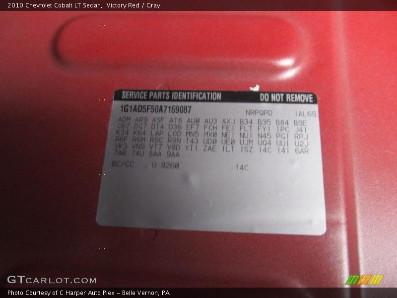Victory Red / Gray 2010 Chevrolet Cobalt LT Sedan