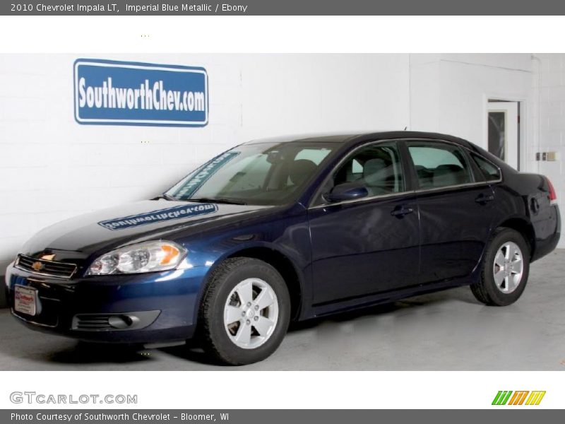 Imperial Blue Metallic / Ebony 2010 Chevrolet Impala LT