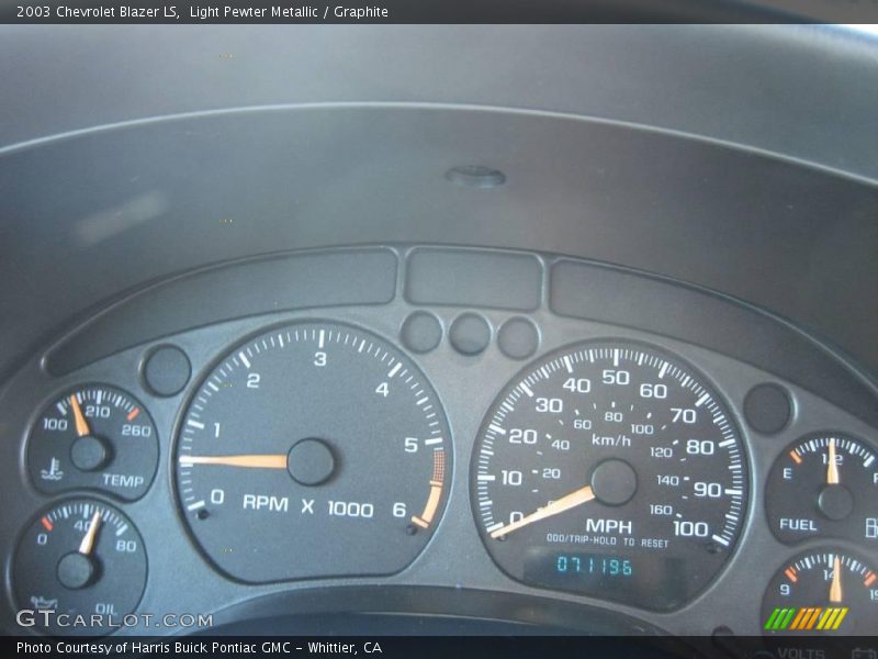 Light Pewter Metallic / Graphite 2003 Chevrolet Blazer LS