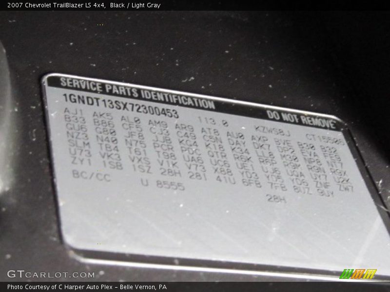 Black / Light Gray 2007 Chevrolet TrailBlazer LS 4x4