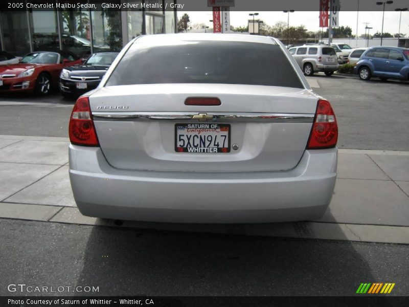 Galaxy Silver Metallic / Gray 2005 Chevrolet Malibu Sedan