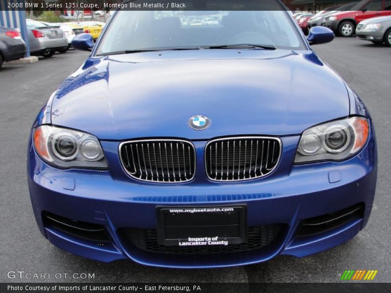 Montego Blue Metallic / Black 2008 BMW 1 Series 135i Coupe