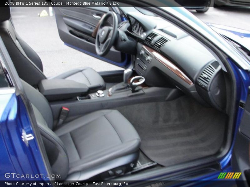  2008 1 Series 135i Coupe Black Interior