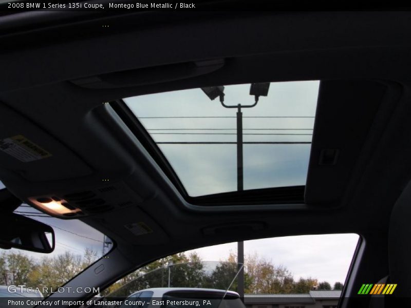 Sunroof of 2008 1 Series 135i Coupe