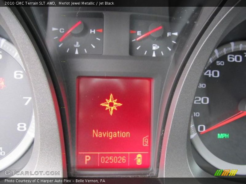 Merlot Jewel Metallic / Jet Black 2010 GMC Terrain SLT AWD