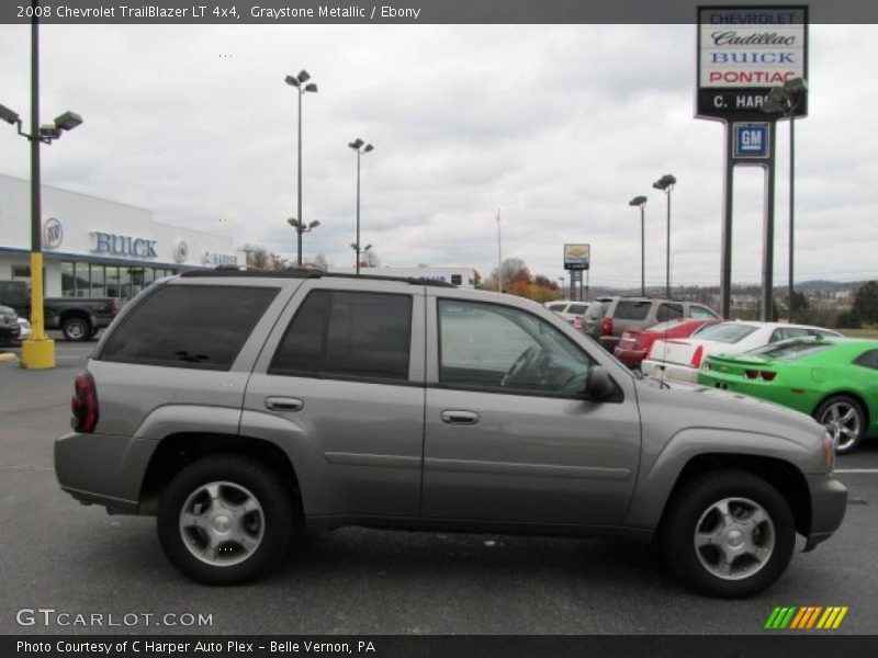 Graystone Metallic / Ebony 2008 Chevrolet TrailBlazer LT 4x4