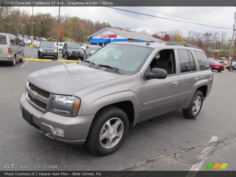 Graystone Metallic / Ebony 2008 Chevrolet TrailBlazer LT 4x4