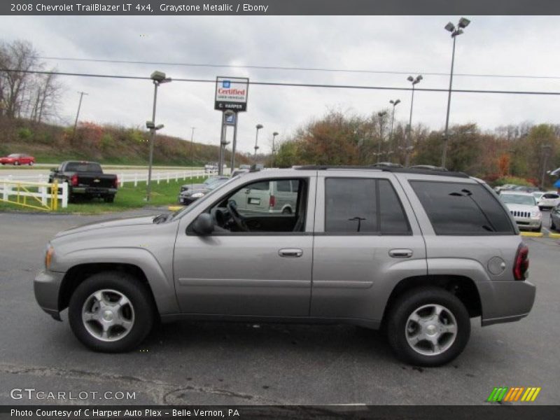 Graystone Metallic / Ebony 2008 Chevrolet TrailBlazer LT 4x4