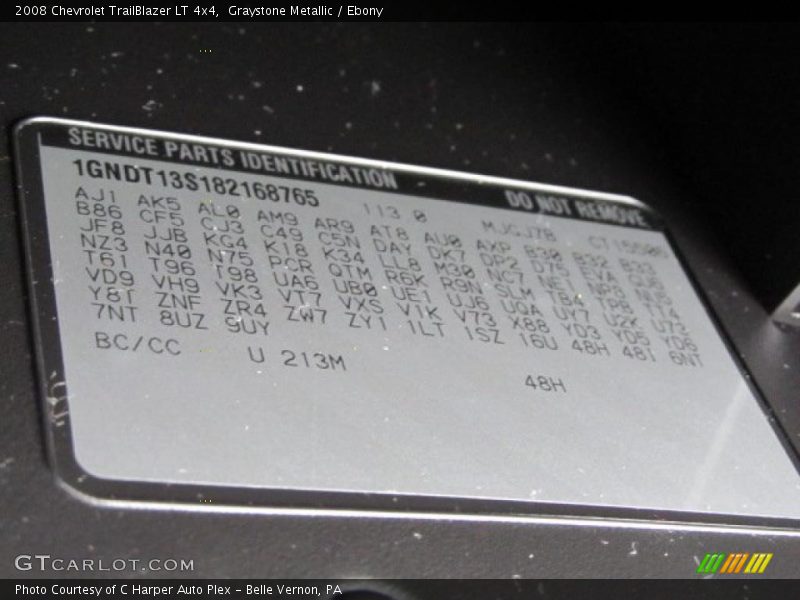 Graystone Metallic / Ebony 2008 Chevrolet TrailBlazer LT 4x4