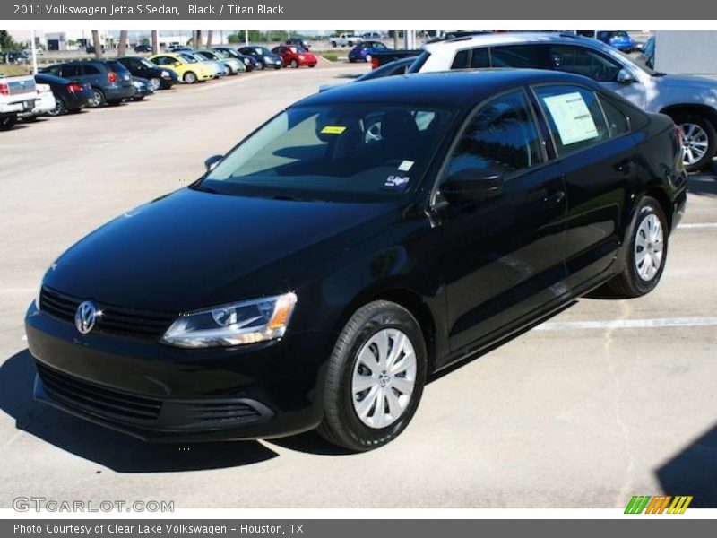 Black / Titan Black 2011 Volkswagen Jetta S Sedan
