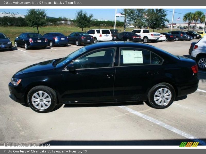 Black / Titan Black 2011 Volkswagen Jetta S Sedan