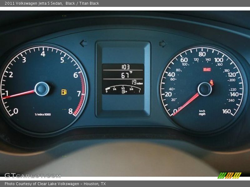 Black / Titan Black 2011 Volkswagen Jetta S Sedan