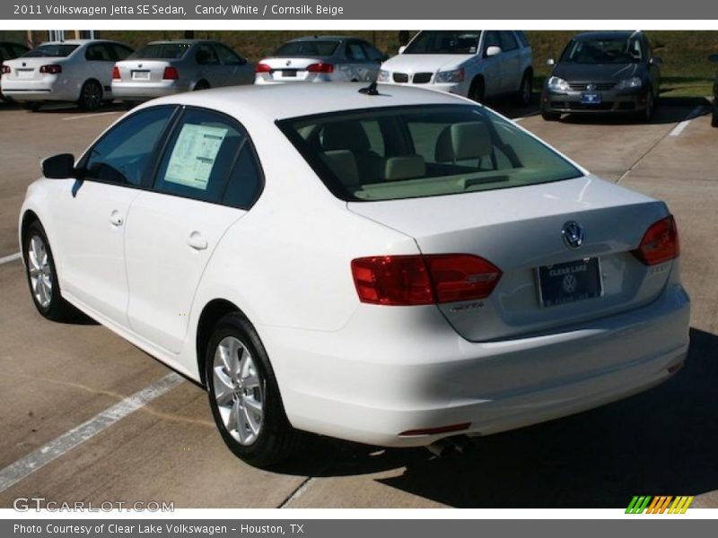Candy White / Cornsilk Beige 2011 Volkswagen Jetta SE Sedan