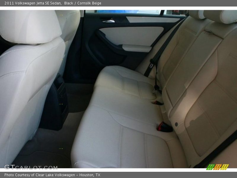 Black / Cornsilk Beige 2011 Volkswagen Jetta SE Sedan