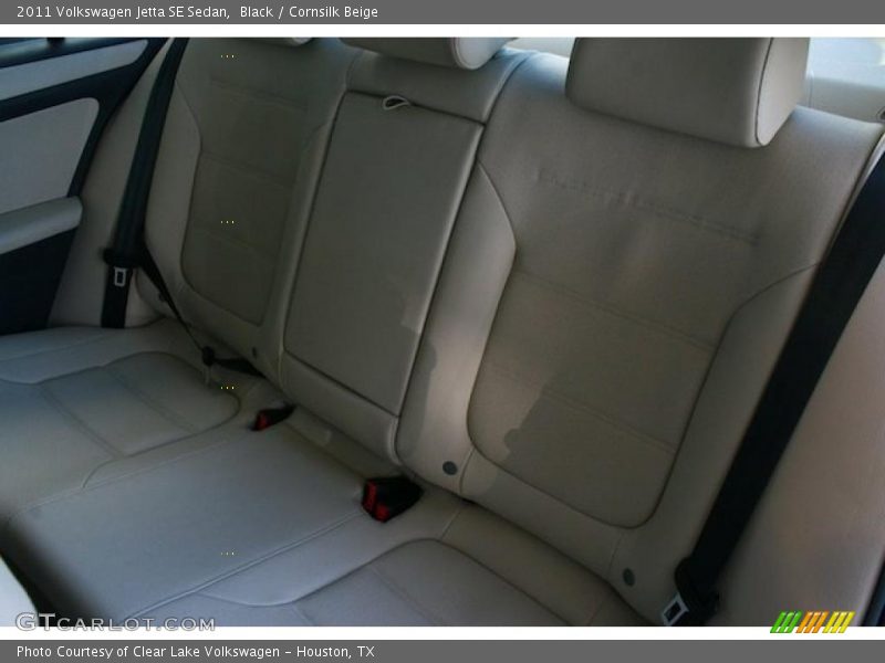 Black / Cornsilk Beige 2011 Volkswagen Jetta SE Sedan