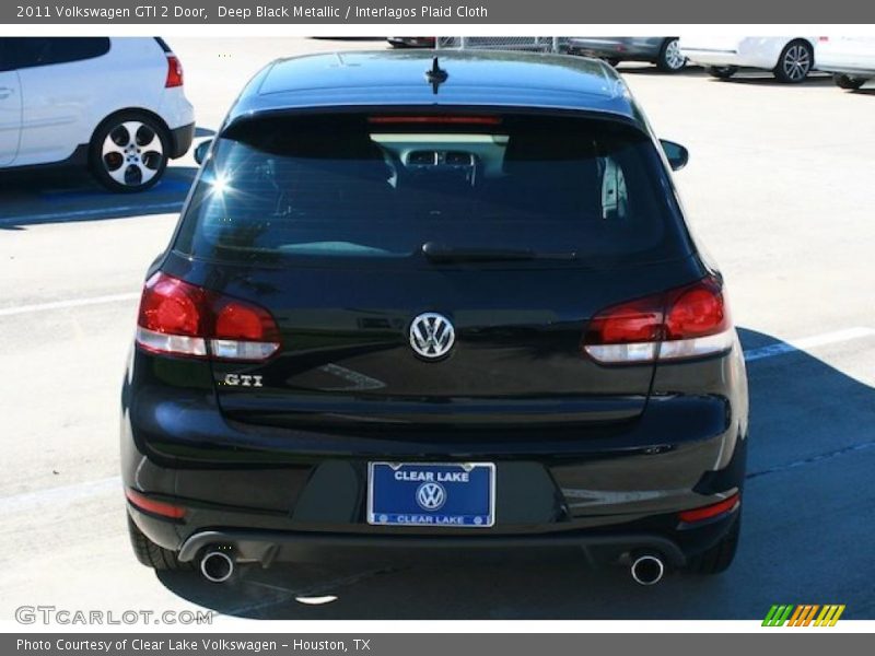 Deep Black Metallic / Interlagos Plaid Cloth 2011 Volkswagen GTI 2 Door