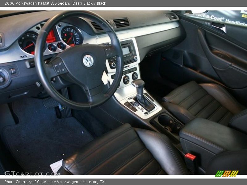 Deep Black / Black 2006 Volkswagen Passat 3.6 Sedan