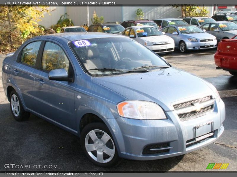 Icelandic Blue Metallic / Charcoal 2008 Chevrolet Aveo LS Sedan