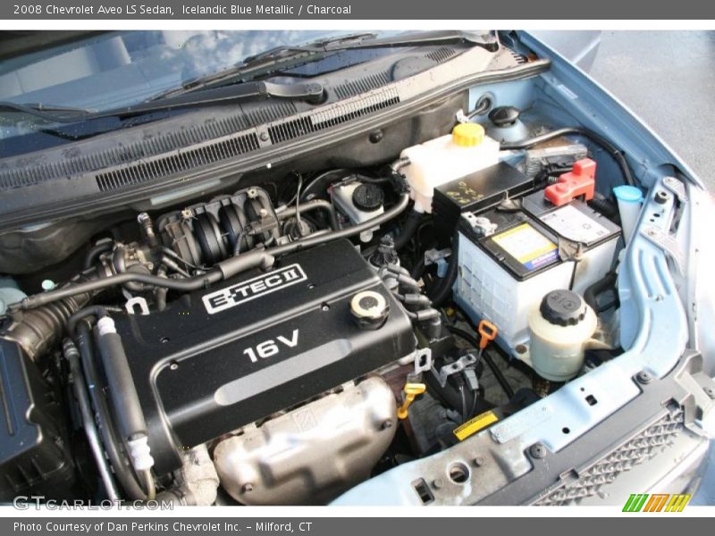 Icelandic Blue Metallic / Charcoal 2008 Chevrolet Aveo LS Sedan