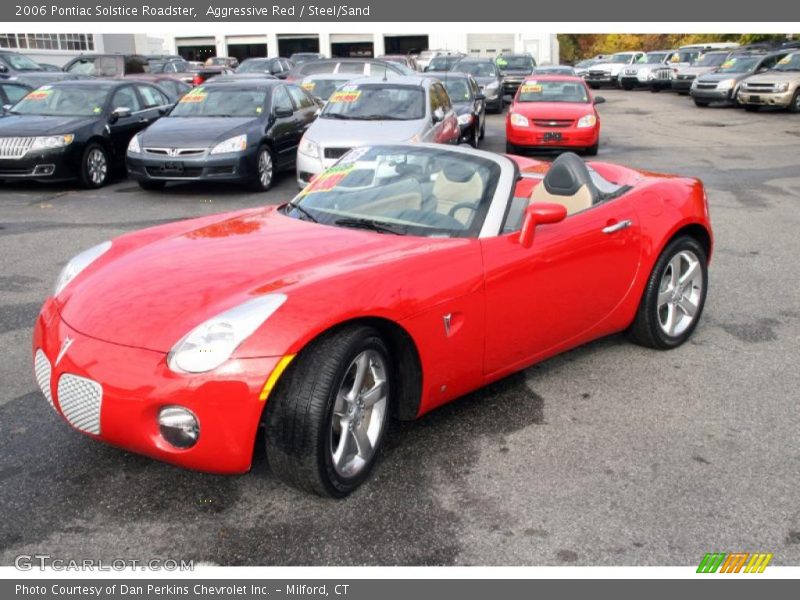 Aggressive Red / Steel/Sand 2006 Pontiac Solstice Roadster