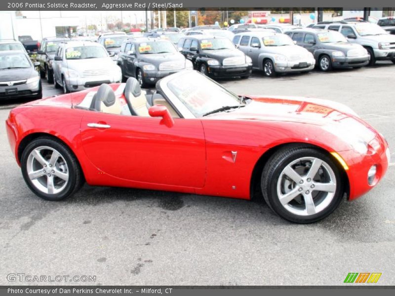 Aggressive Red / Steel/Sand 2006 Pontiac Solstice Roadster