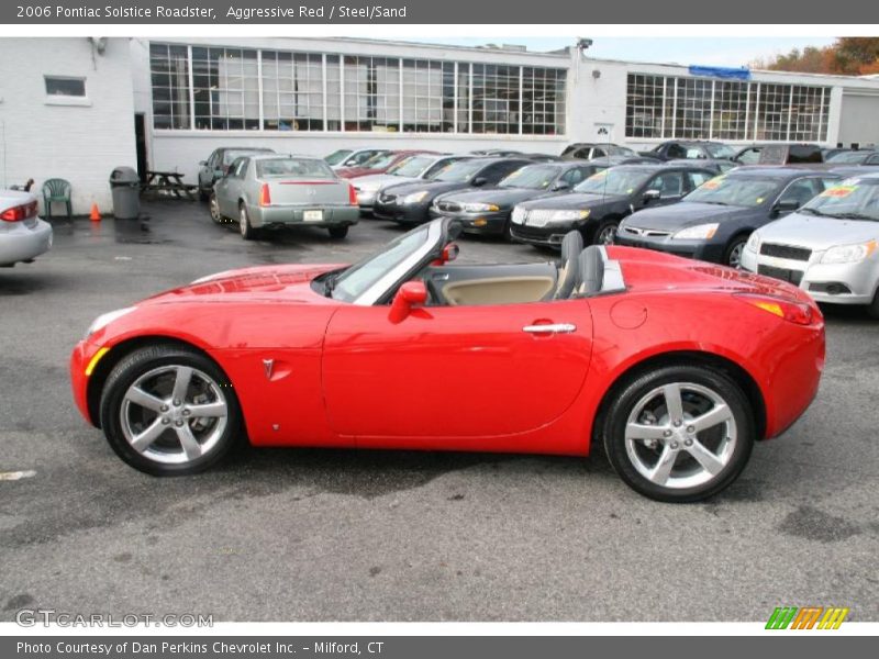 Aggressive Red / Steel/Sand 2006 Pontiac Solstice Roadster