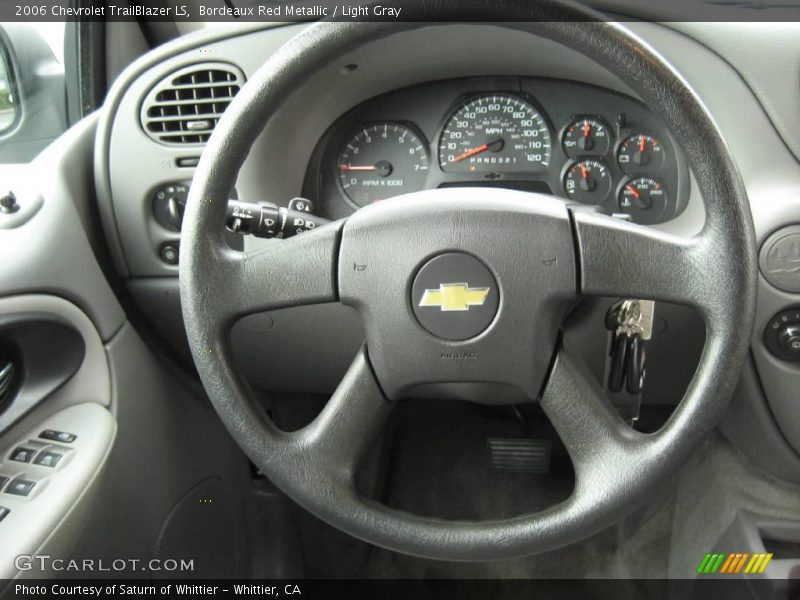 Bordeaux Red Metallic / Light Gray 2006 Chevrolet TrailBlazer LS