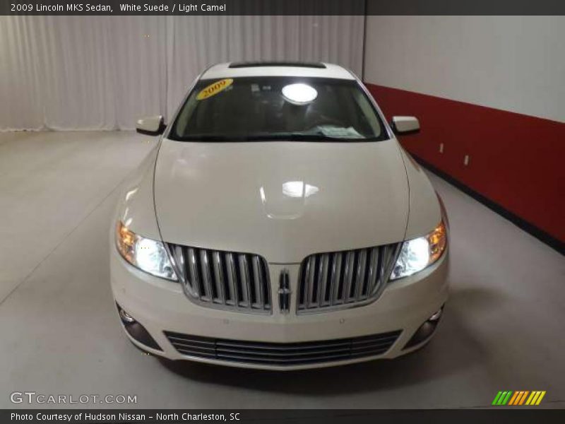 White Suede / Light Camel 2009 Lincoln MKS Sedan