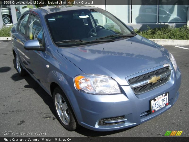 Icelandic Blue Metallic / Charcoal 2008 Chevrolet Aveo LS Sedan