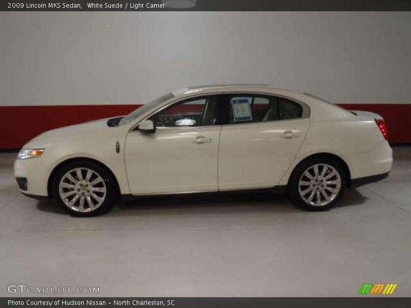 White Suede / Light Camel 2009 Lincoln MKS Sedan